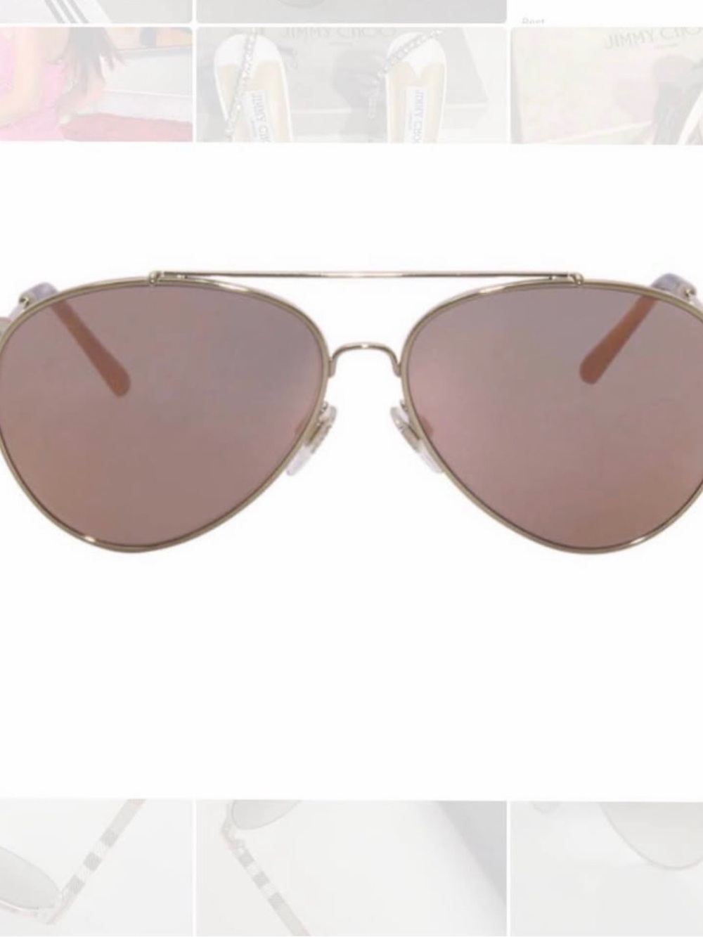 AUTHENTIC Burberry Aviator Mirrored Sunglasses - Picture 3 of 3